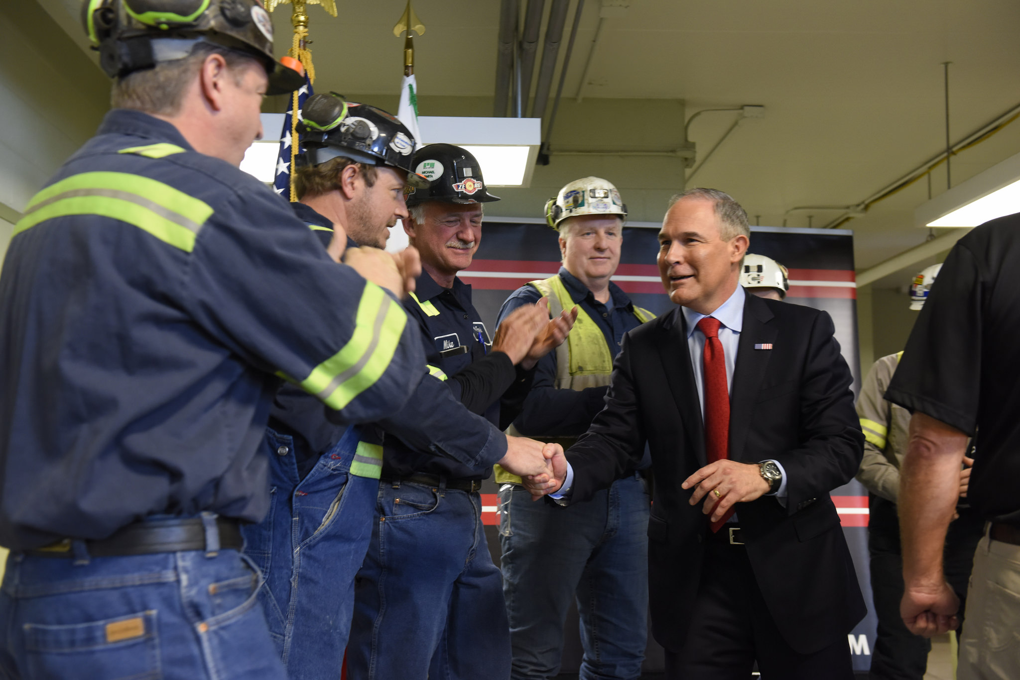 Image result for images of scott pruitt at miners meeting