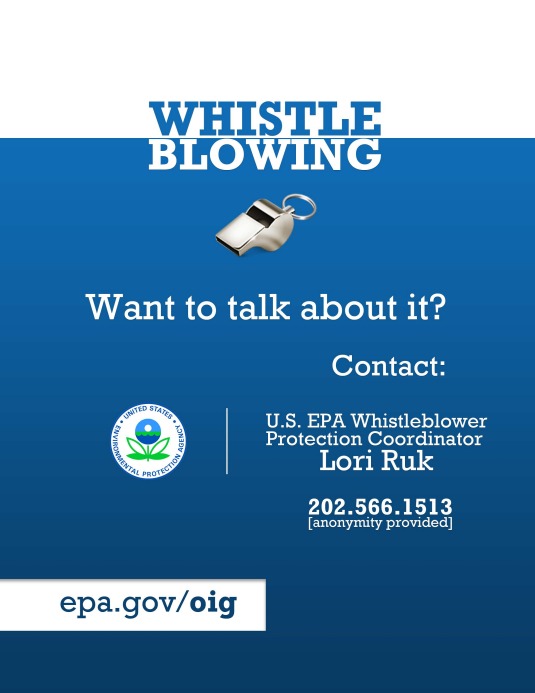 Whistleblower Protection EPA's Office of Inspector General US EPA
