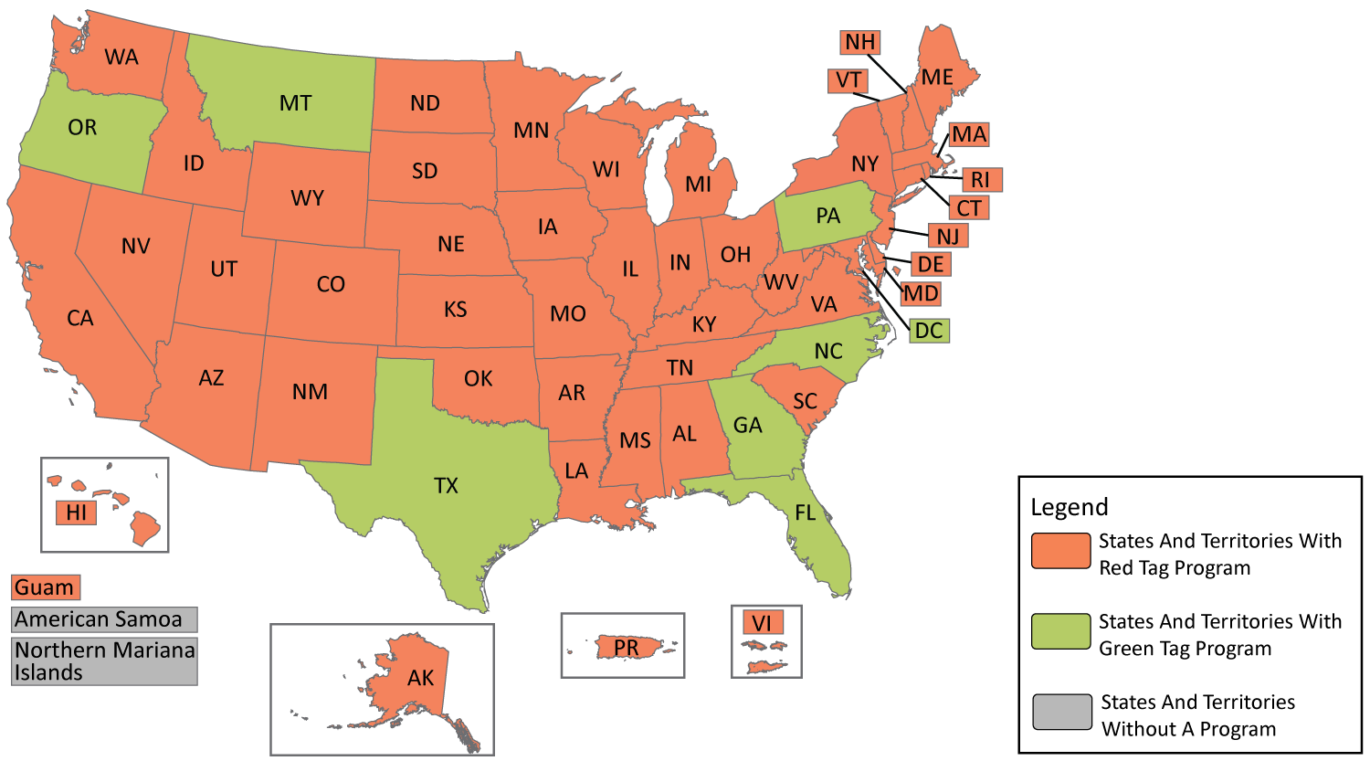 Map of the United States