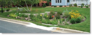 residential flower garden