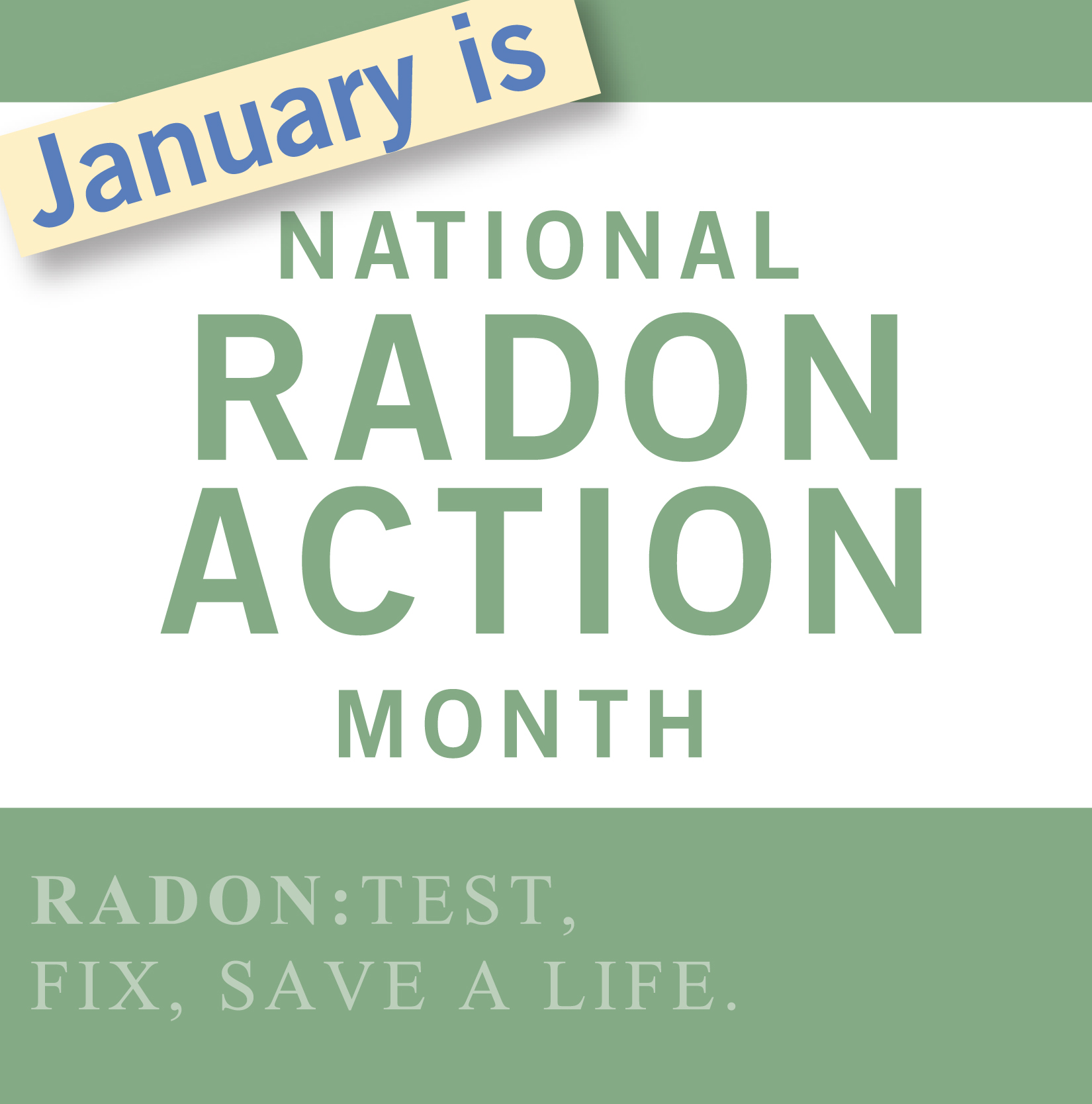 National Radon Action Month Media Resources and Graphics Radon US EPA
