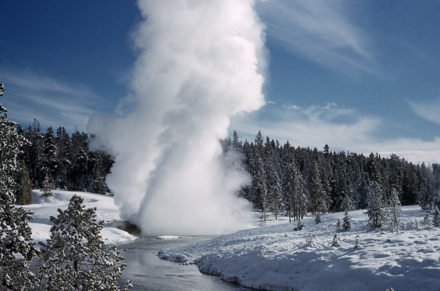 Photo: natural geothermal hot spring
