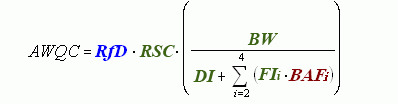 formula for AWQC