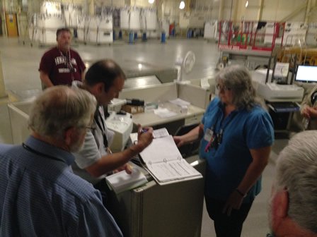 EPA WIPP team and DOE touring the WIPP facility.