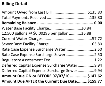 Under what circumstances does the government provide assistance for paying water bills?