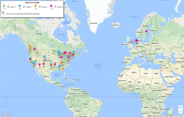 LIFT test bed network sample map. LIFT test bed network sample map.