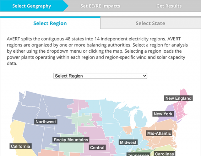 Screenshot of AVERT Web Edition