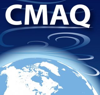 CMAQ over picture of earth