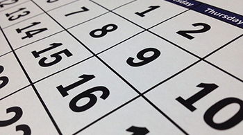 photo of a calendar