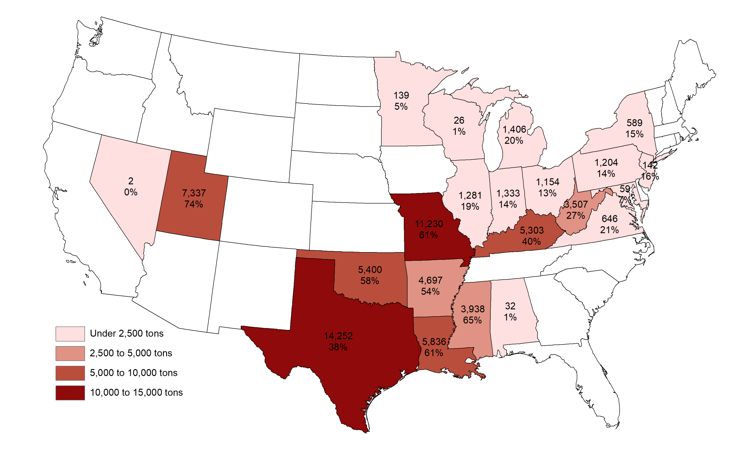Power Plant Ozone Season Emissions Reductions in 2027 Relative to 2021 Under the Final Good Neighbor Plan