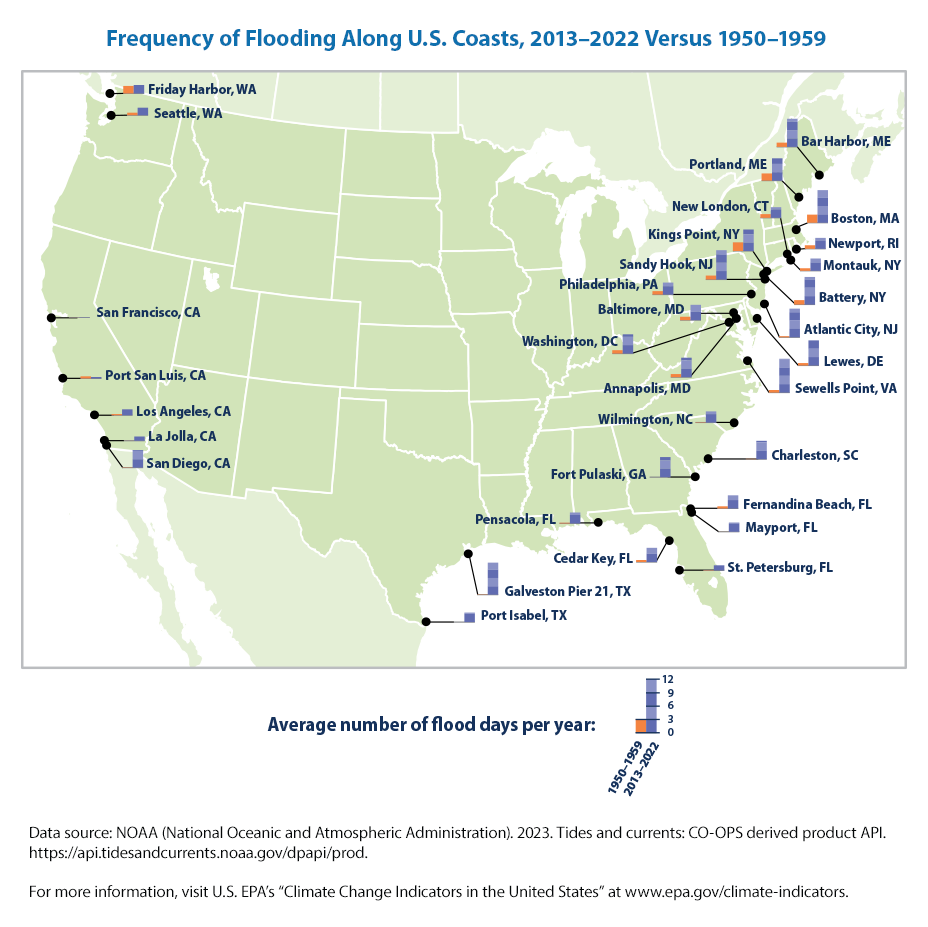 East Coast Map With Cities Coastal Flooding Download1 2023