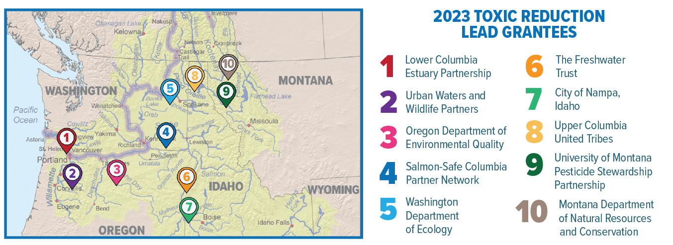 2023 Toxic Reduction Lead Grants in the Columbia River Basin