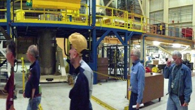 EPA's WIPP team tours the WIPP Waste Handling Facility with DOE staff