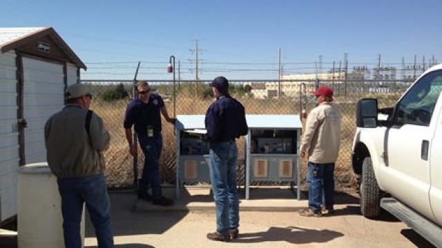 EPA's WIPP team visits Department of Energy's low-volume air samplers