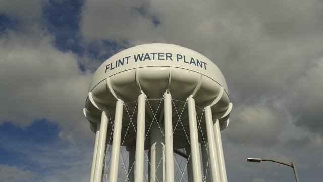 Flint Water Treatment Plant tower 1