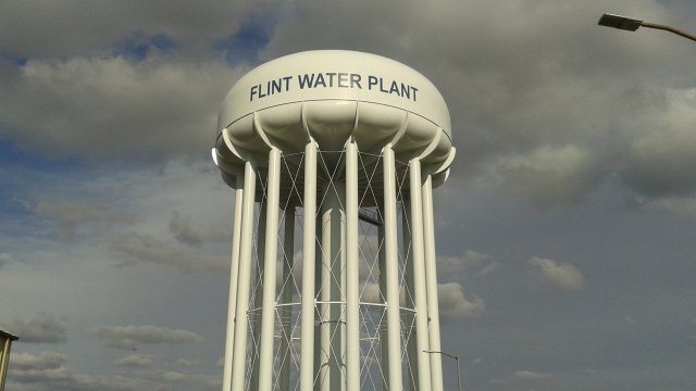 Flint Water Treatment Plant tower 2