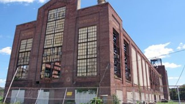 Outside of Ambler Boiler House prior to redevelopment in 2013