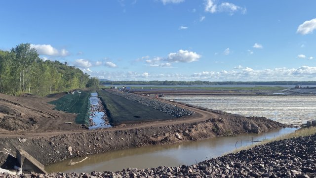 Restoration of the downstream portion of the Unnamed Creek continues.