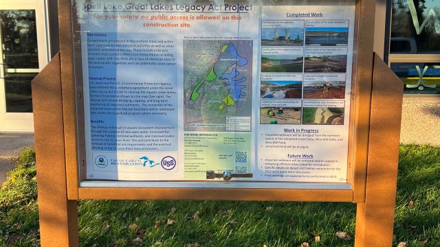 A kiosk was installed at the Morgan Park Community Center. The kiosk contains an informational poster about the project that will be updated periodically.
