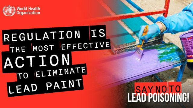 Regulation is the most effective action to eliminate lead paint.