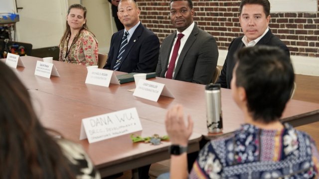 Meeting with community members, engagement