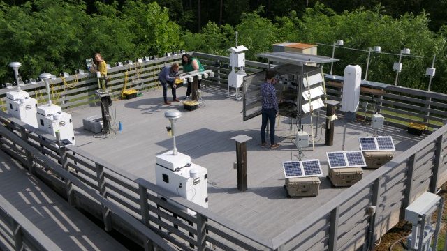 Ambient Air Innovation Research Site (AIRS) located on the EPA-RTP campus in Durham, NC, where EPA conducts air sensor research.