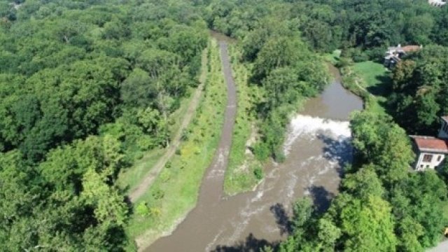 Overhead Imagery of The Henry Ford Estate Dam Fishway