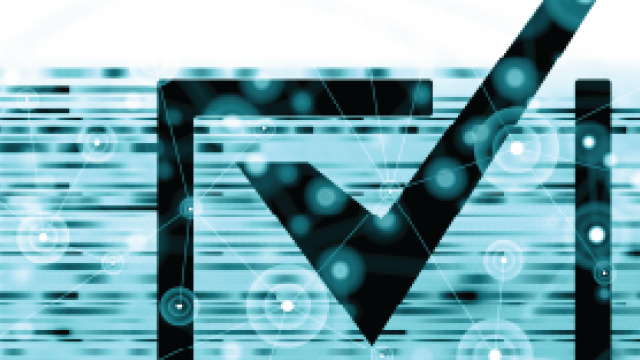 Check mark - verify system