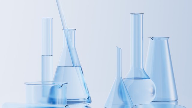 Image of beakers and other laboratory containers