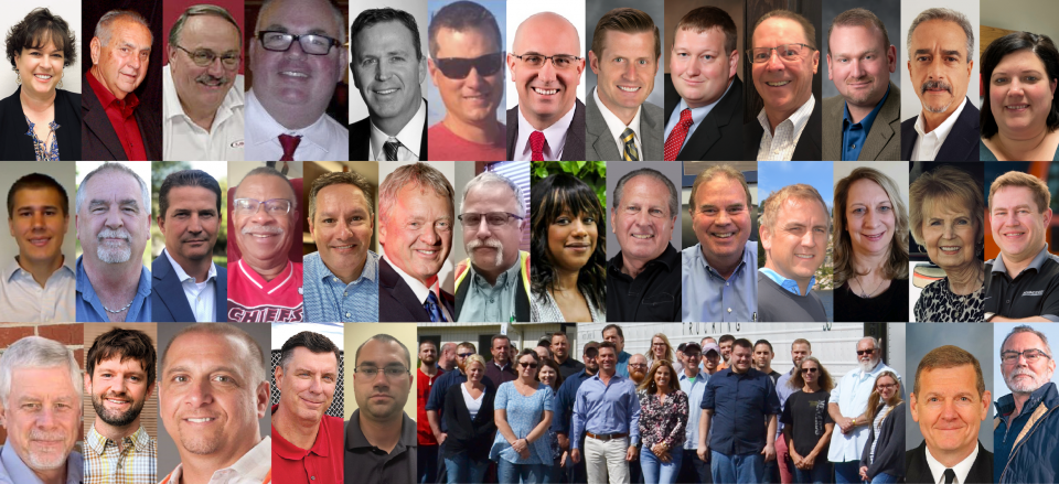 This is a collage of headshots for some of the 2021 excellence award recipients