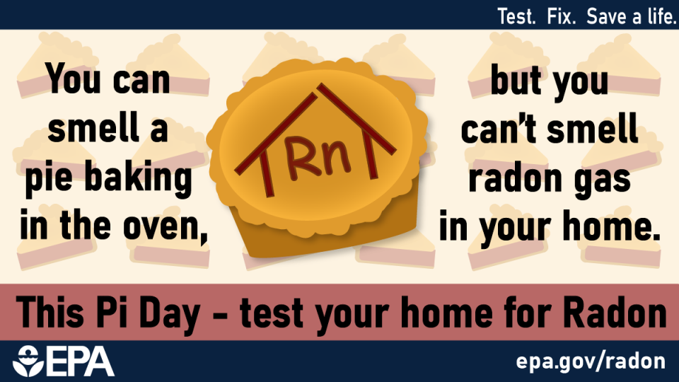 Pi Day radon graphic