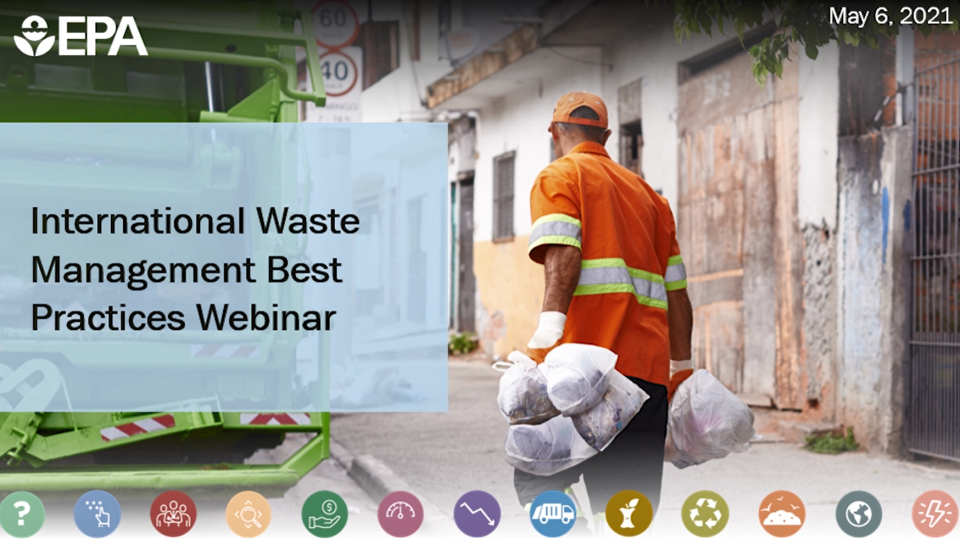 Screenshot of the Solid Waste Management Webinar Recording