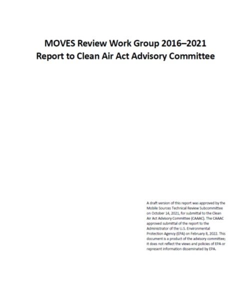 Cover of Moves Review Work Group Final Report