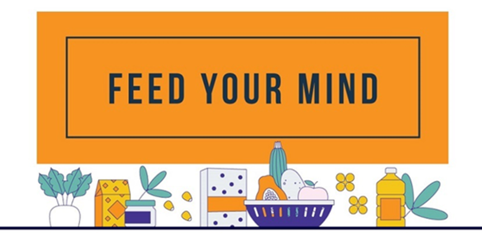 Graphic for Feed Your Mind Initiative depicting crops