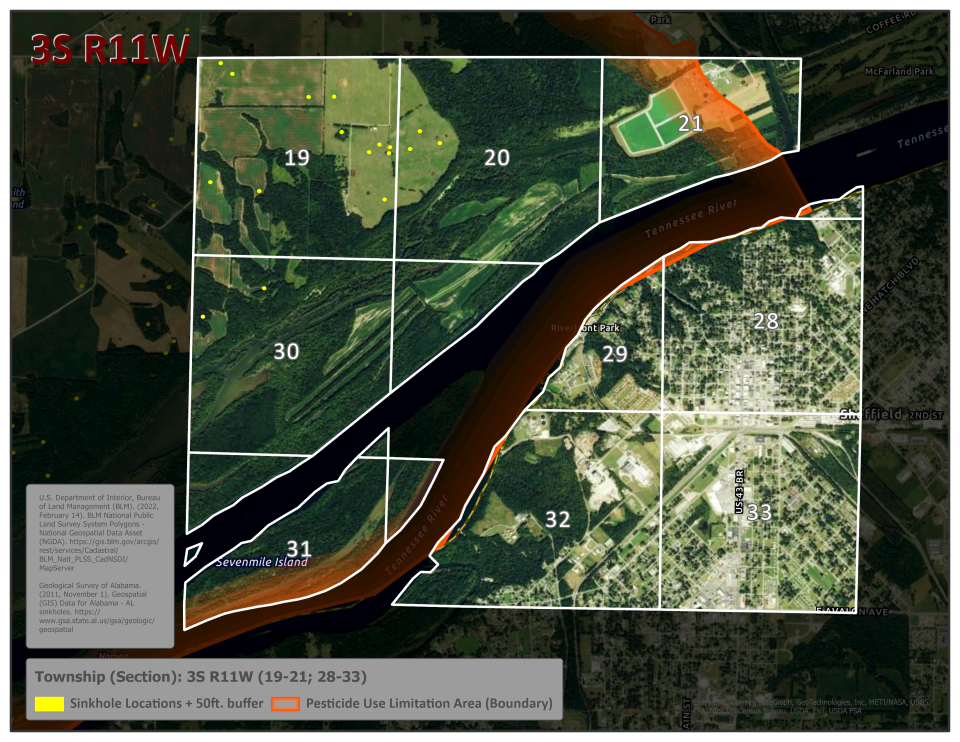 Alabama Township 3SR11W 19-21, 28-33