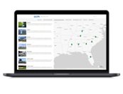 Screenshot of an interactive map of sites in EPA Region 4.