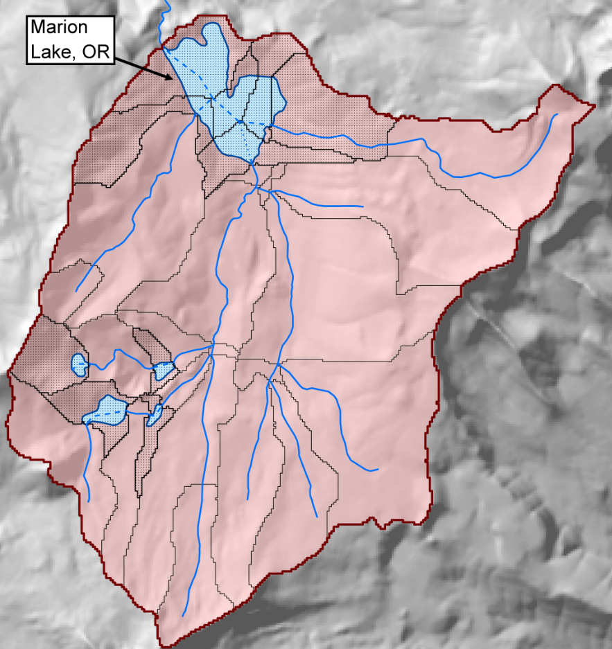 Example of on-network lakes