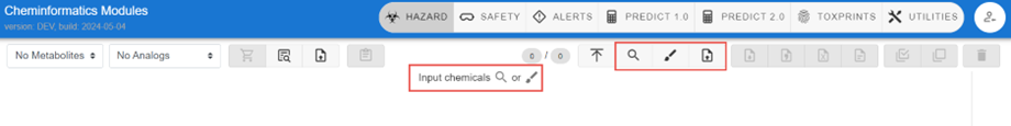 Hazard toolbar in Cheminformatics
