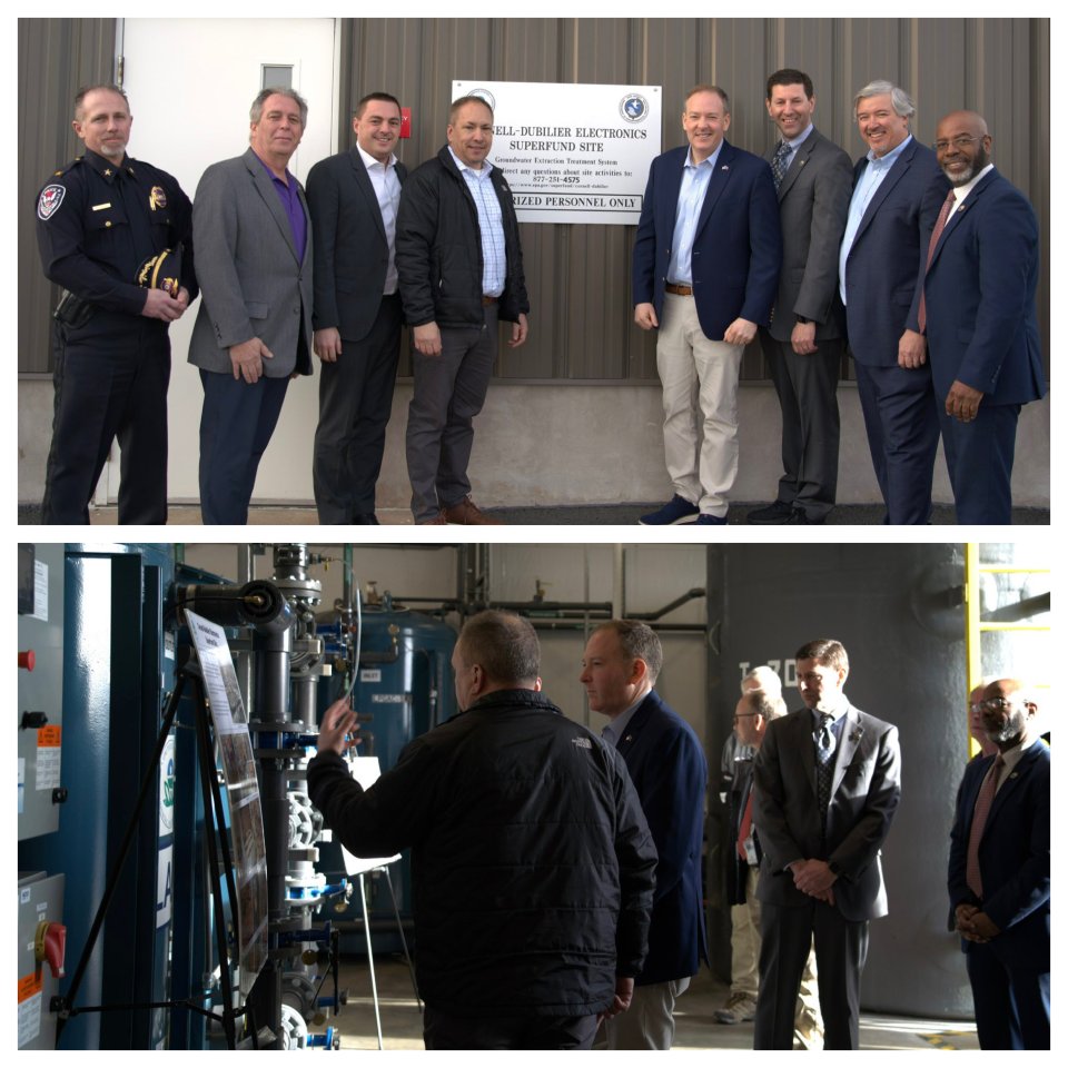 EPA Administrator Lee Zeldin tours the Cornell-Dubilier Superfund Site in South Plainfield, New Jersey.