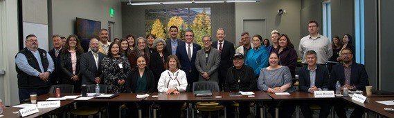 Group picture featuring Administrator Zeldin with leaders of the Alaska Federation of Natives, Anchorage, June 3, 2025