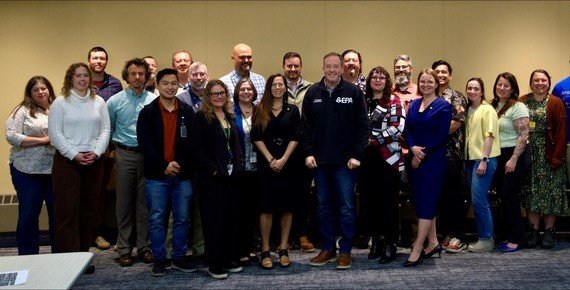 Group picture of Administrator Zeldin with EPA's Anchorage Operations Office staff, June 4, 2025