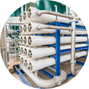 round graphic showing reverse osmosis equipment