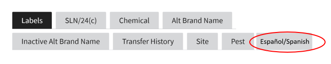 Español/Spanish Tab Sample