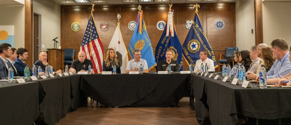 EPA Administrator Lee Zeldin meets with LA officials about wildfire recovery efforts.