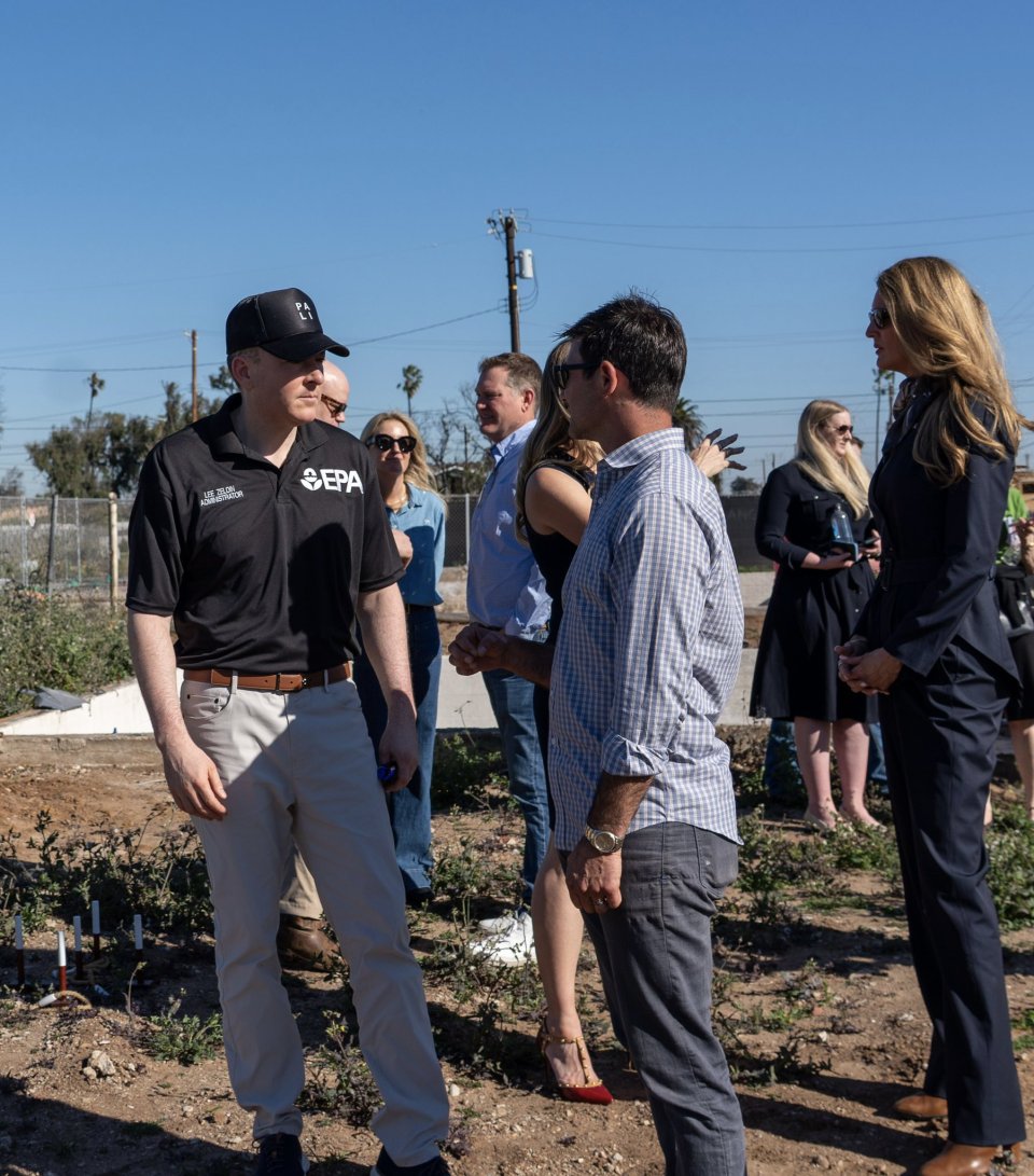 EPA Administrator Lee Zeldin meets with LA officials about wildfire recovery efforts.