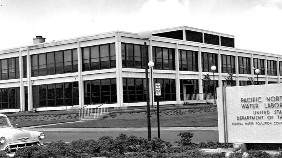 Corvallis lab main building in 1967