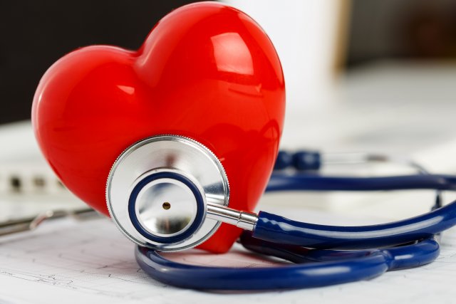 Heart and stethoscope