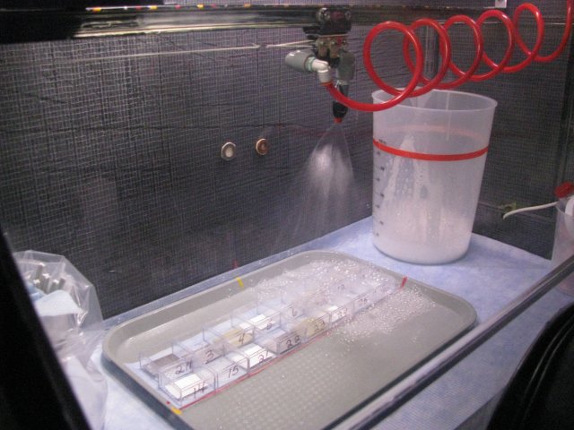 EPA researchers investigated methods to degrade fentanyl safely in real-life remediation efforts by determining what effective and efficient mechanisms exist to clean an area contaminated with fentanyl and whether such technologies can also be used for decontamination of personal protective equipment (PPE) materials used during emergency responses. 
