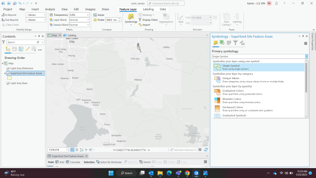 Picking the type of symbol in ArcGIS Pro