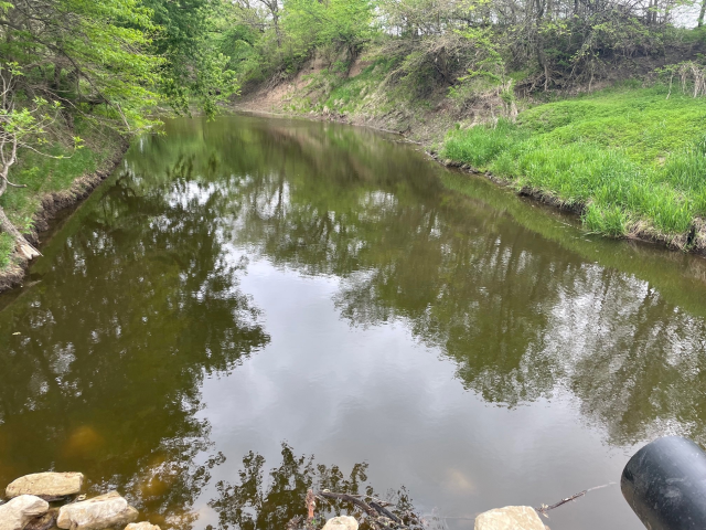 Rewatered segment of Mill Creek near Washington, Kansas.